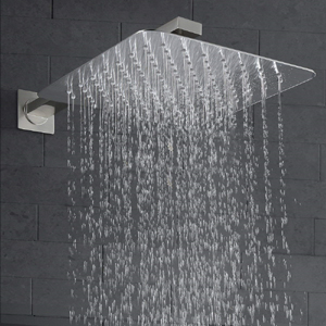 Fontana Brushed Nickel 12 inch Ultrathin Shower Head